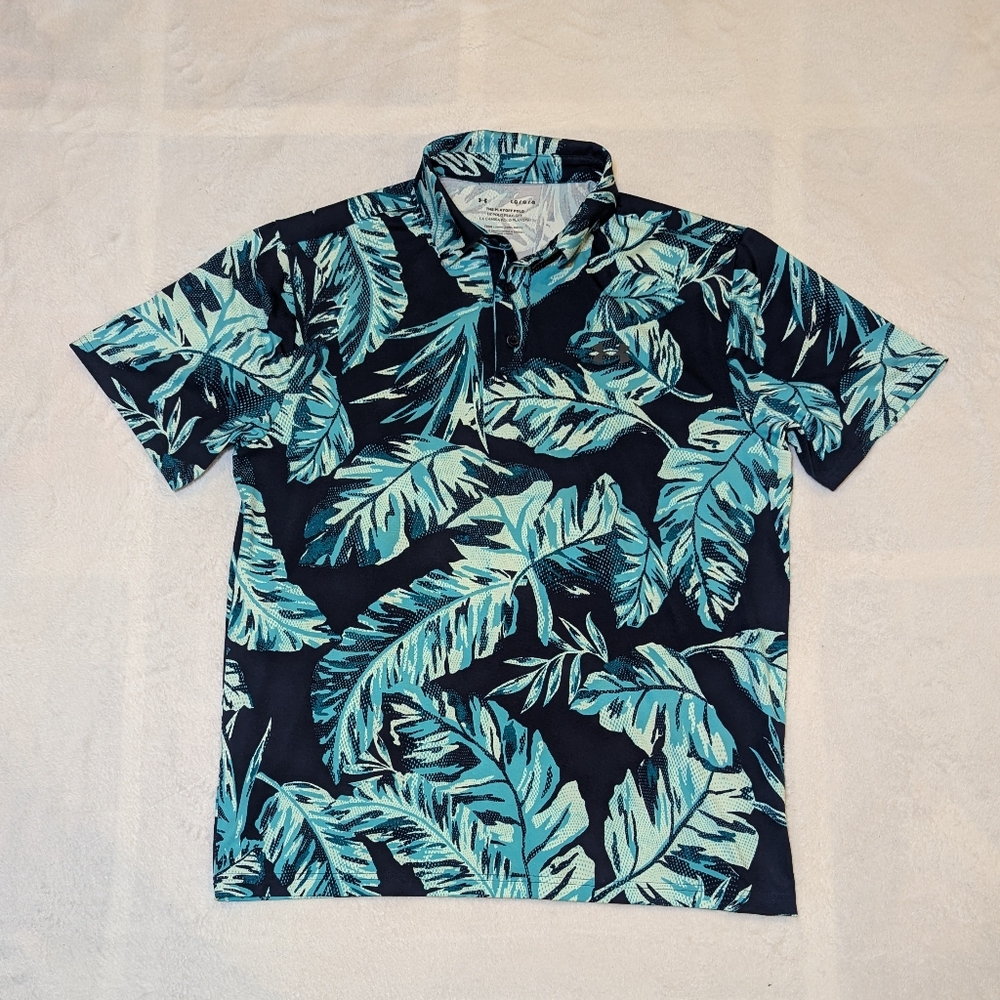 Men's Tropical Leaf Print Shirt